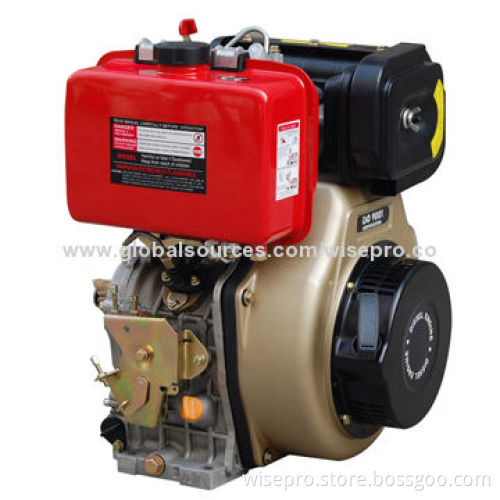 Single cylinder/vertical/13-stroke/air-cooled/diesel engine, compact in structure